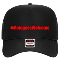 Hashtag Refugees Welcome Anti Travel Ban Trucker Hat