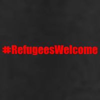 Hashtag Refugees Welcome Anti Travel Ban Trucker Hat