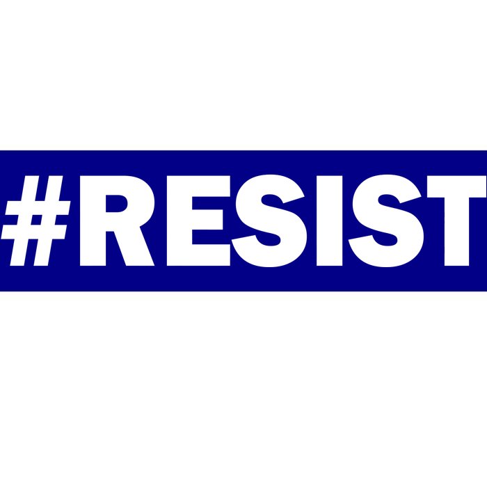 Hashtag Resist Anti Trump Bumper Sticker