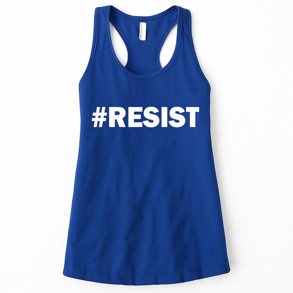 Hashtag Resist Anti Trump Womens Tank Top