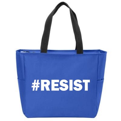 Hashtag Resist Anti Trump Zip Tote Bag