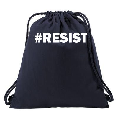 Hashtag Resist Anti Trump Drawstring Bag