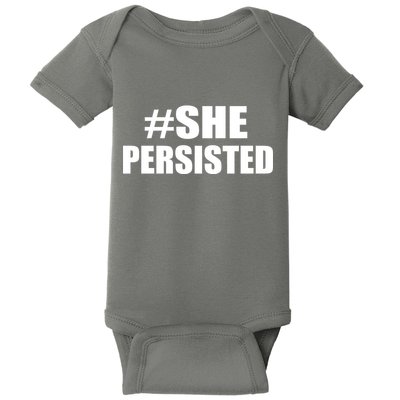 Hashtag She Persisted Baby Bodysuit