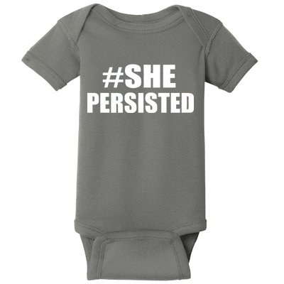 Hashtag She Persisted Baby Bodysuit