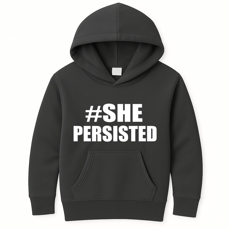 Hashtag She Persisted Kids Hoodie