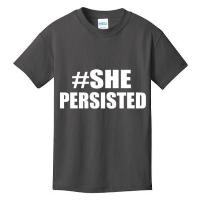 Hashtag She Persisted Kids T-Shirt
