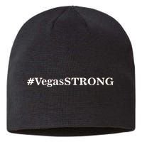 Hashtag VegasSTRONG Vegas Strong Sustainable Beanie