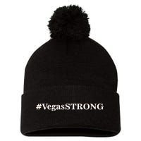 Hashtag VegasSTRONG Vegas Strong Pom Pom 12in Knit Beanie