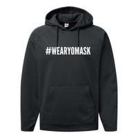 Hashtag Wear Yo Mask Performance Fleece Hoodie