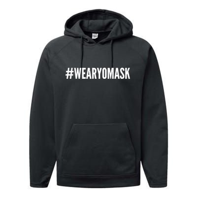 Hashtag Wear Yo Mask Performance Fleece Hoodie