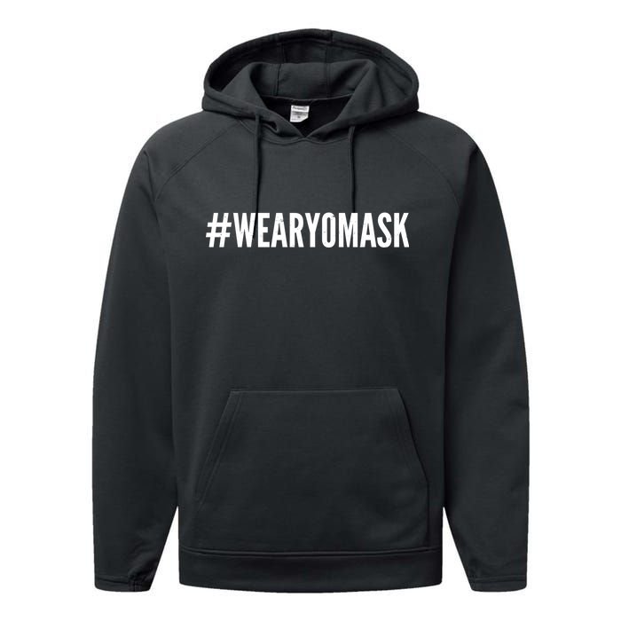 Hashtag Wear Yo Mask Performance Fleece Hoodie