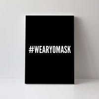 Hashtag Wear Yo Mask Canvas