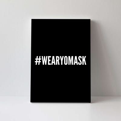 Hashtag Wear Yo Mask Canvas