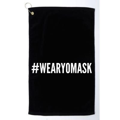 Hashtag Wear Yo Mask Golf Towel