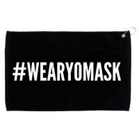 Hashtag Wear Yo Mask Grommeted Golf Towel