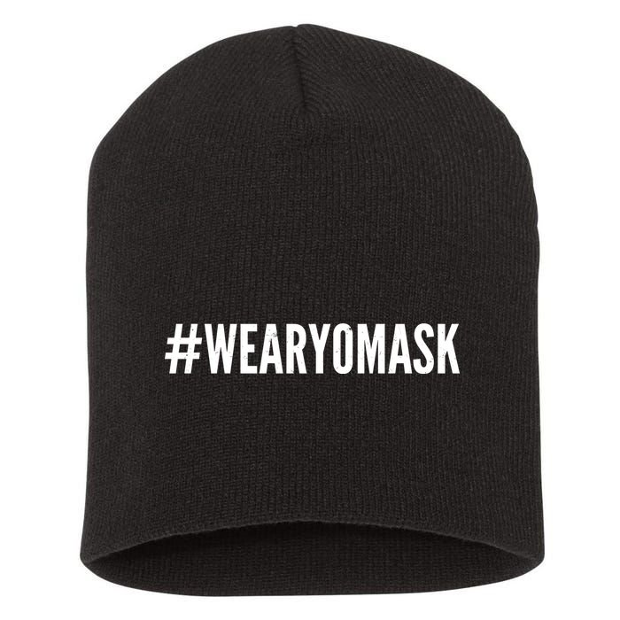 Hashtag Wear Yo Mask Short Acrylic Beanie