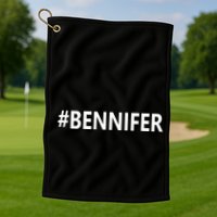 Hastag Bennifer Golf Towel