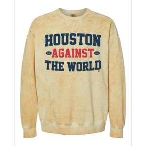 Houston Against The World Colorblast Crewneck Sweatshirt