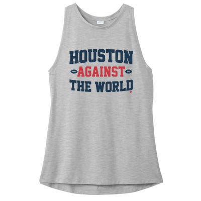 Houston Against The World Ladies PosiCharge Tri-Blend Wicking Tank