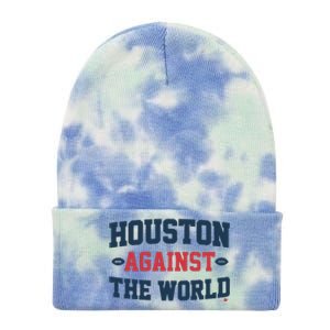 Houston Against The World Tie Dye 12in Knit Beanie