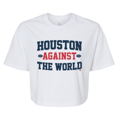 Houston Against The World Bella+Canvas Jersey Crop Tee