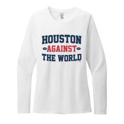 Houston Against The World Womens CVC Long Sleeve Shirt