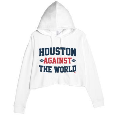 Houston Against The World Crop Fleece Hoodie