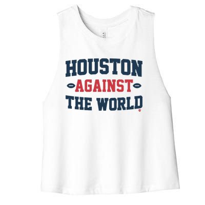 Houston Against The World Women's Racerback Cropped Tank