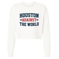 Houston Against The World Cropped Pullover Crew