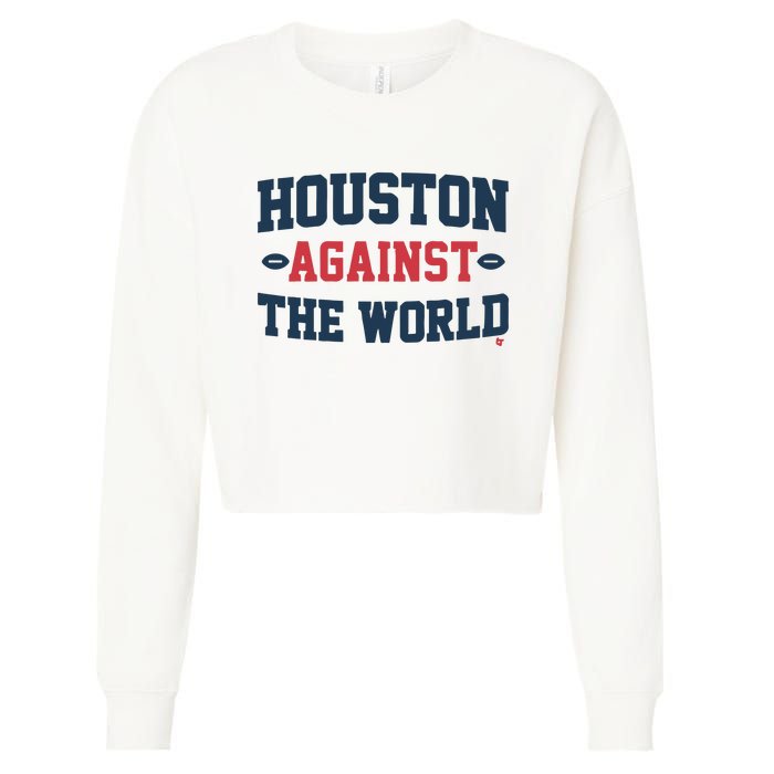 Houston Against The World Cropped Pullover Crew