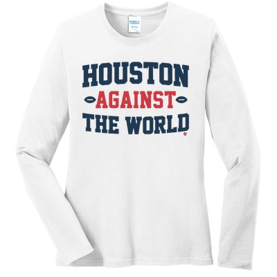 Houston Against The World Ladies Long Sleeve Shirt