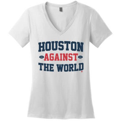 Houston Against The World Women's V-Neck T-Shirt