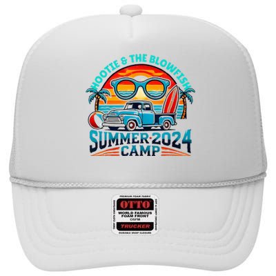 H.O.O.T.I.E And The Blowfish Summer Camp 2024 Camping With Trucks High Crown Mesh Back Trucker Hat