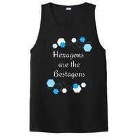 Hexagons are the Bestagons! Geometry Math Teacher Funny Fun PosiCharge Competitor Tank