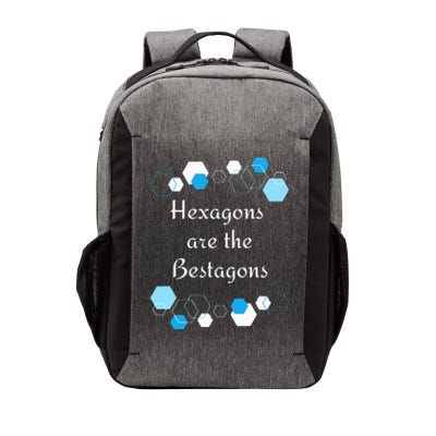 Hexagons are the Bestagons! Geometry Math Teacher Funny Fun Vector Backpack