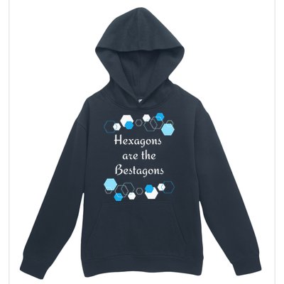 Hexagons are the Bestagons! Geometry Math Teacher Funny Fun Urban Pullover Hoodie