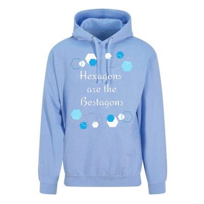 Hexagons are the Bestagons! Geometry Math Teacher Funny Fun Unisex Surf Hoodie