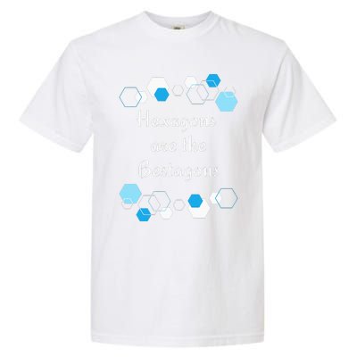 Hexagons are the Bestagons! Geometry Math Teacher Funny Fun Garment-Dyed Heavyweight T-Shirt