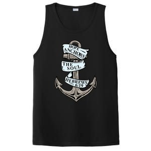 Hope Anchors The Soul Hebrews 6:19 Christian Faith Anchor Gift PosiCharge Competitor Tank