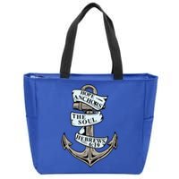 Hope Anchors The Soul Hebrews 6:19 Christian Faith Anchor Gift Zip Tote Bag