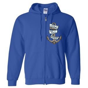 Hope Anchors The Soul Hebrews 6:19 Christian Faith Anchor Gift Full Zip Hoodie