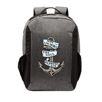 Hope Anchors The Soul Hebrews 6:19 Christian Faith Anchor Gift Vector Backpack