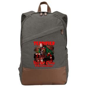 How Art The Clown Killed Christmas Art The Clown Movie Horror Christma Cotton Canvas Backpack