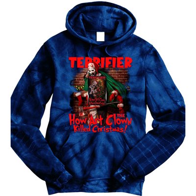 How Art The Clown Killed Christmas Art The Clown Movie Horror Christma Tie Dye Hoodie