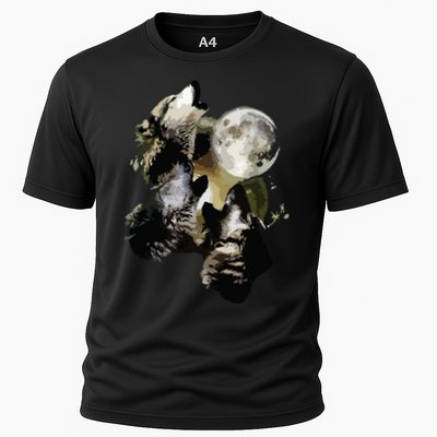 Howling At The Moon Wolves Wolf Animal Performance Shirt