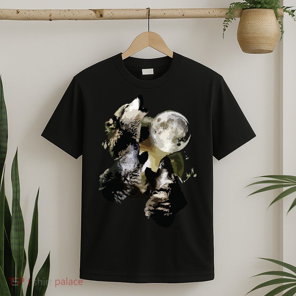 Howling At The Moon Wolves Wolf Animal T-Shirt
