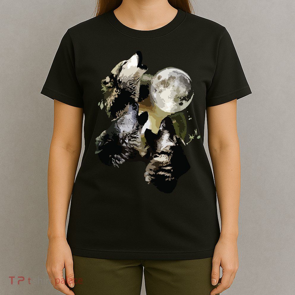 Howling At The Moon Wolves Wolf Animal T-Shirt
