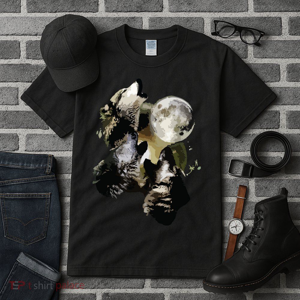 Howling At The Moon Wolves Wolf Animal Tall T-Shirt