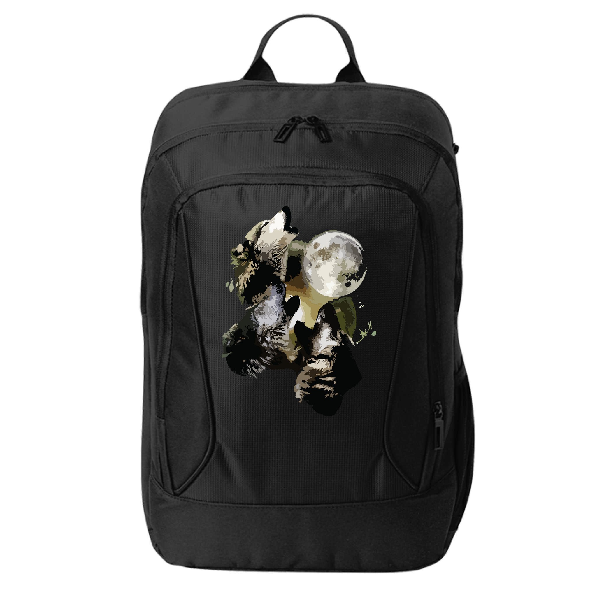 Howling At The Moon Wolves Wolf Animal City Backpack