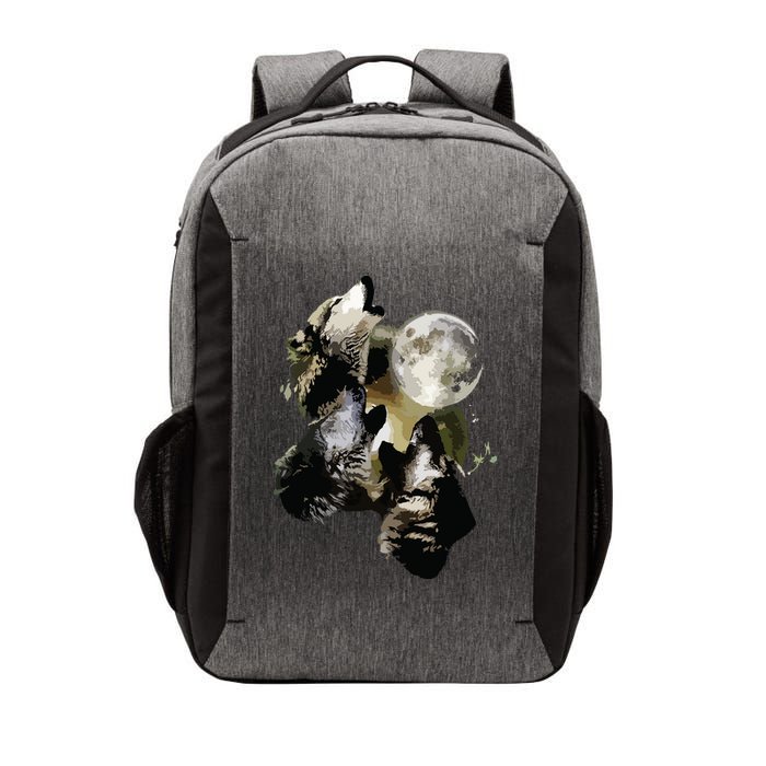 Howling At The Moon Wolves Wolf Animal Vector Backpack